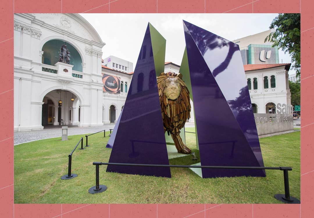 Utama’s Cat (2015) by David Chan on display outside SAM