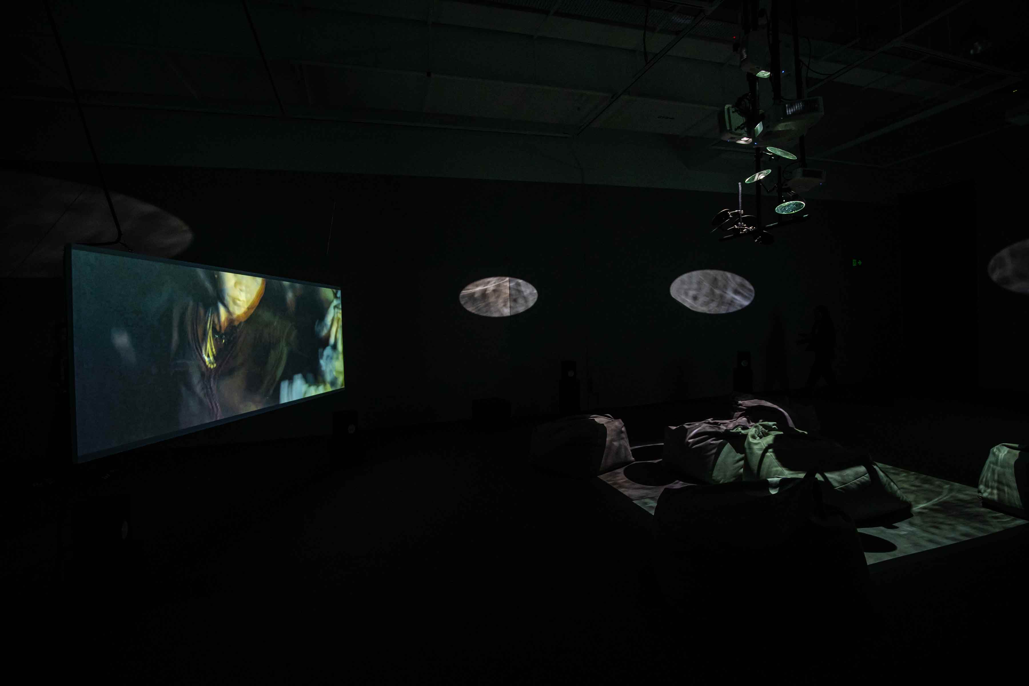 Nguyễn Trinh Thi, 47 Days, Sound-less (2024) installation view, Singapore Art Museum. 