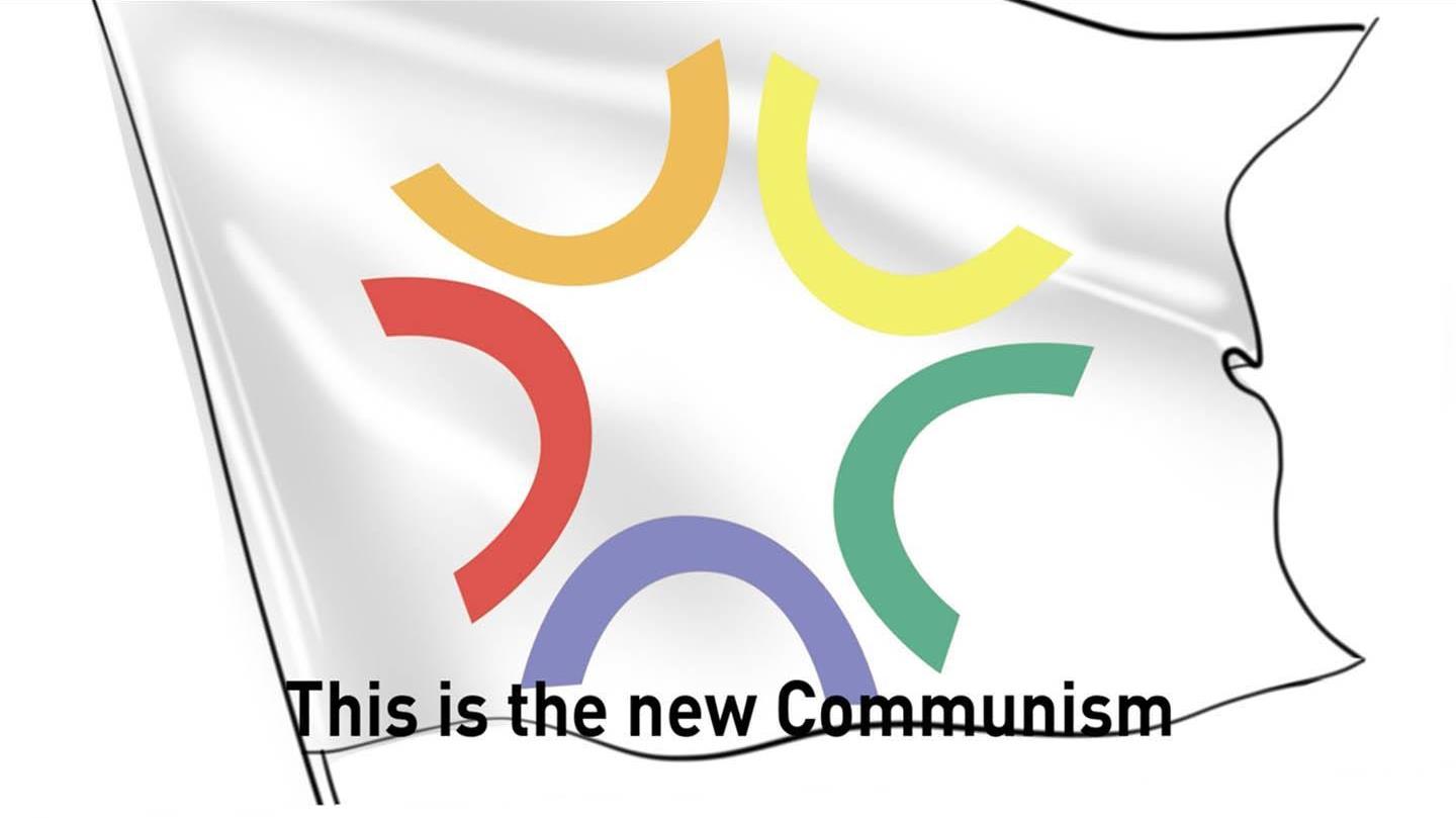 The Propeller Group. ‘Television Commercial for Communism.’ 2011–2012. 3-component video installation. 140 x 350.5 cm. Collection of Singapore Art Museum. Image courtesy of the artist.