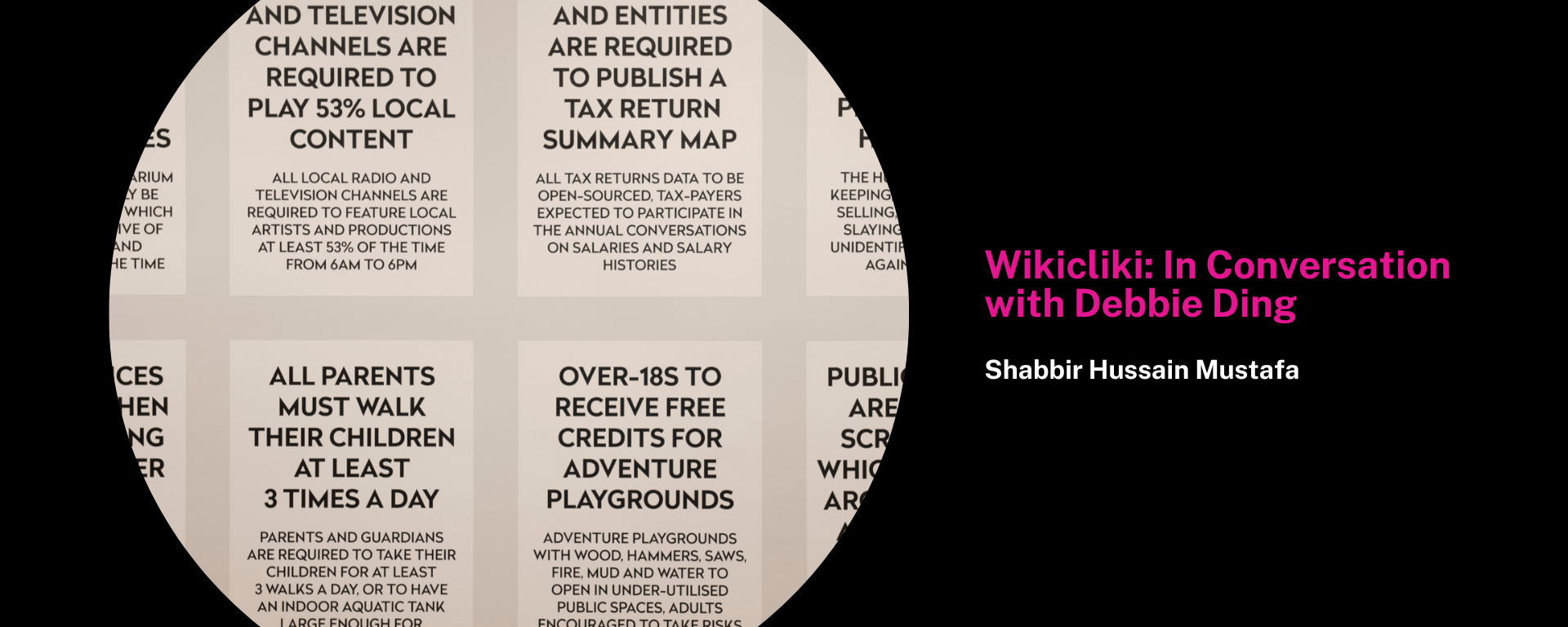 Wikicliki: In Conversation with Debbie Ding