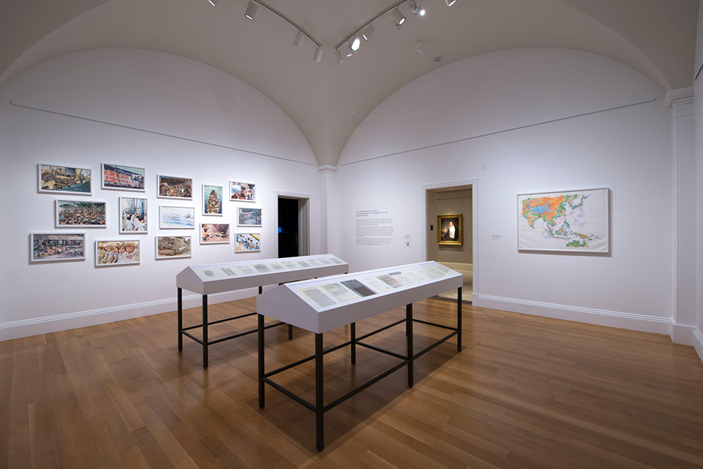 Installation view of 'TIFFANY CHUNG: Vietnam, Past Is Prologue' at the Smithsonian American Art Museum. 2019.